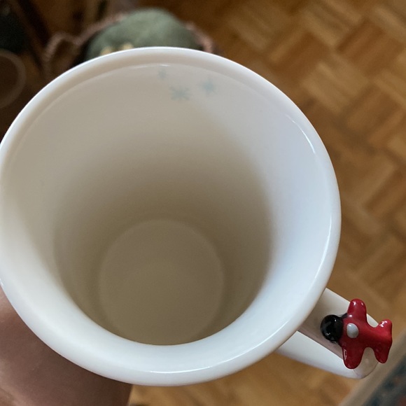 Starbucks Holiday 2011 small bone china dog sledding and people skating mug cup - Picture 11 of 13